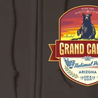 American Black Bear Grand Canyon National Park Full Zip Hoodie