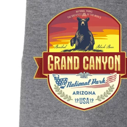 American Black Bear Grand Canyon National Park Doggie 3-End Fleece Hoodie