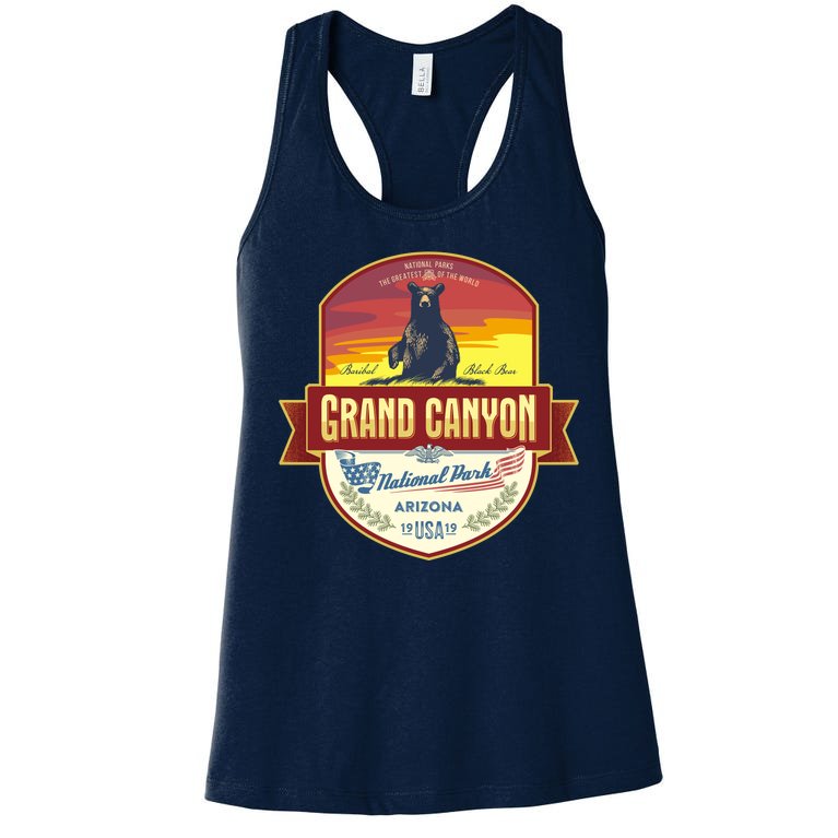 American Black Bear Grand Canyon National Park Women's Racerback Tank