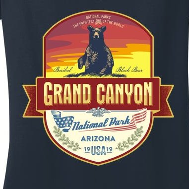 American Black Bear Grand Canyon National Park Women's V-Neck T-Shirt