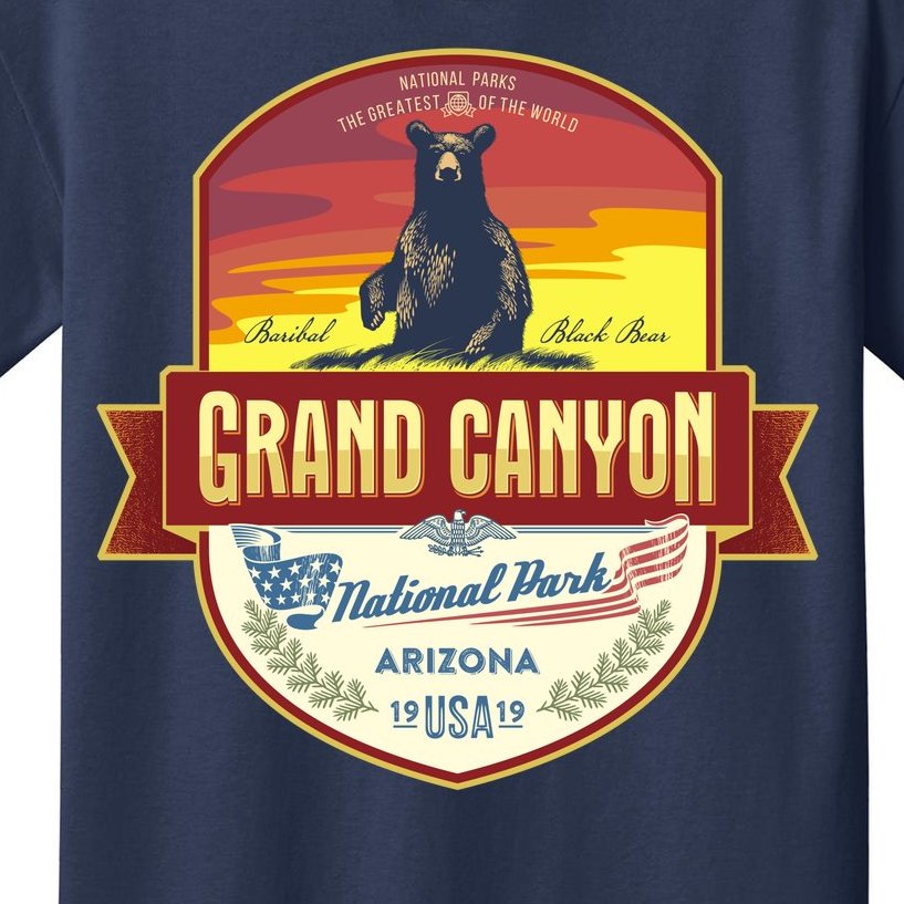 American Black Bear Grand Canyon National Park Kids T-Shirt