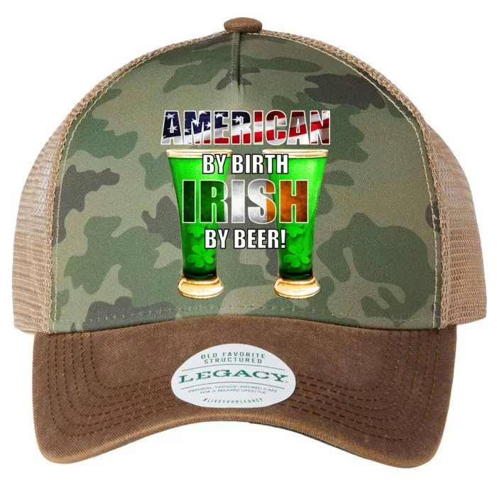 American By Birth Irish By Beer St. Patrick's Day Legacy Tie Dye Trucker Hat