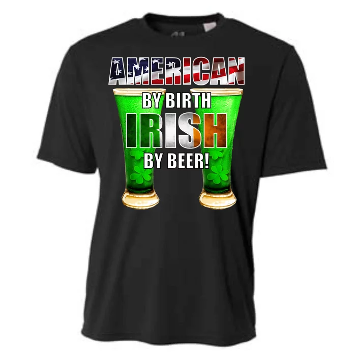 American By Birth Irish By Beer St. Patrick's Day Cooling Performance Crew T-Shirt