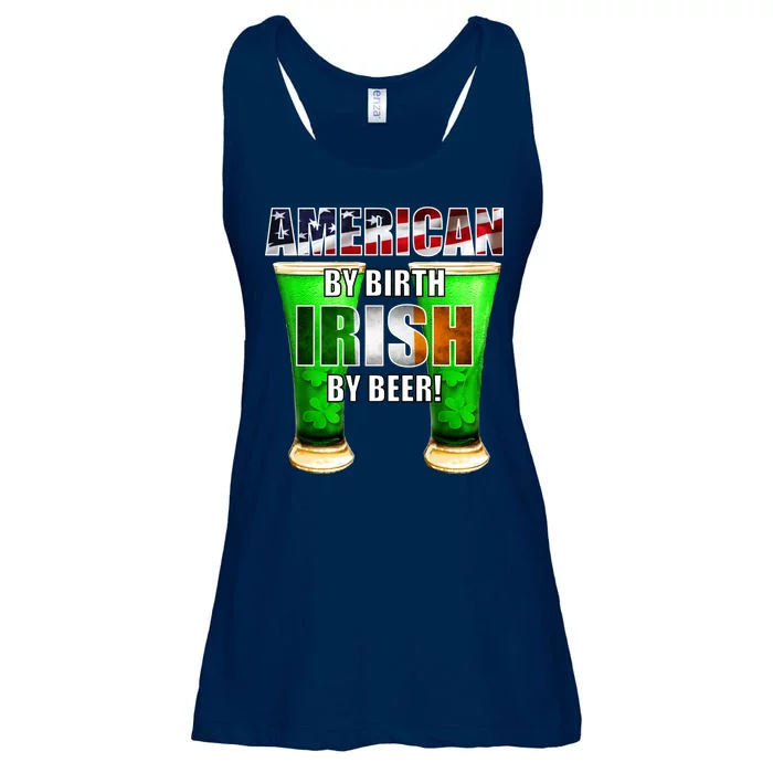 American By Birth Irish By Beer St. Patrick's Day Ladies Essential Flowy Tank