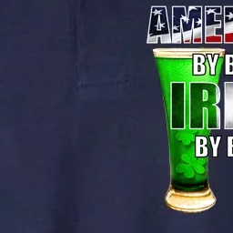 American By Birth Irish By Beer St. Patrick's Day Softstyle Adult Sport Polo