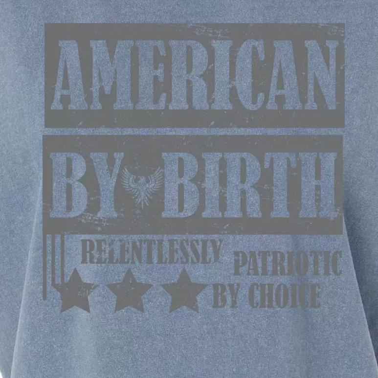 American By Birth Patriotic by Choice Garment-Dyed Women's Muscle Tee