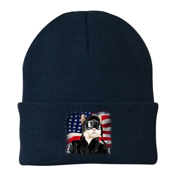 American Cat Air Force Pilot Knit Cap Winter Beanie