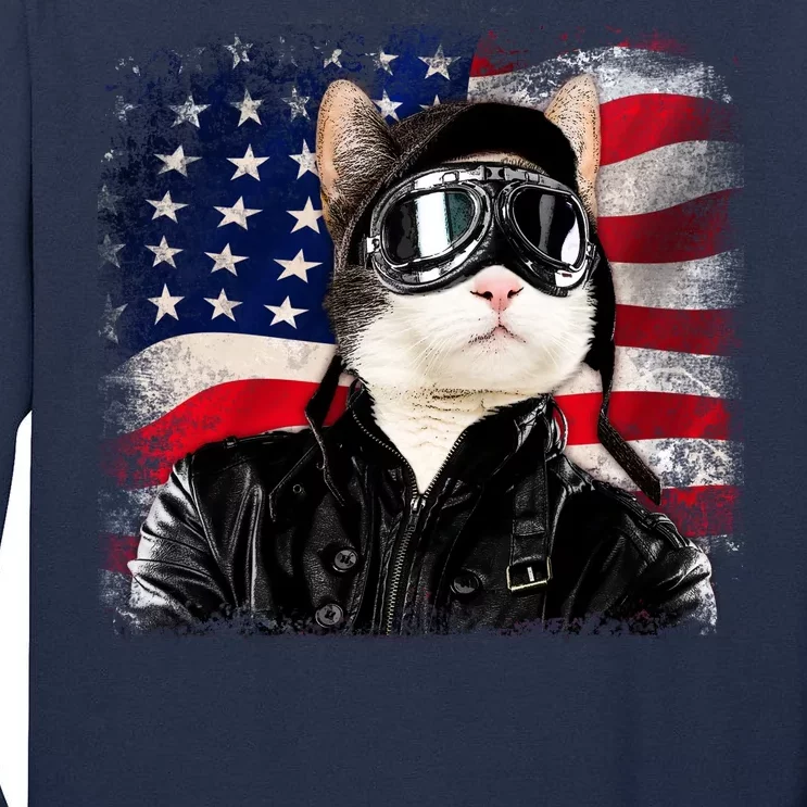 American Cat Air Force Pilot Tall Long Sleeve T-Shirt