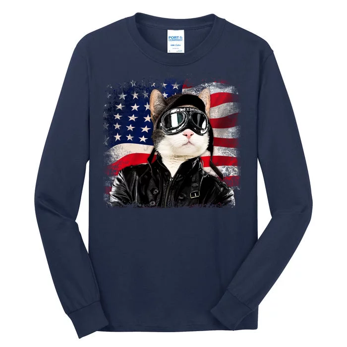 American Cat Air Force Pilot Tall Long Sleeve T-Shirt