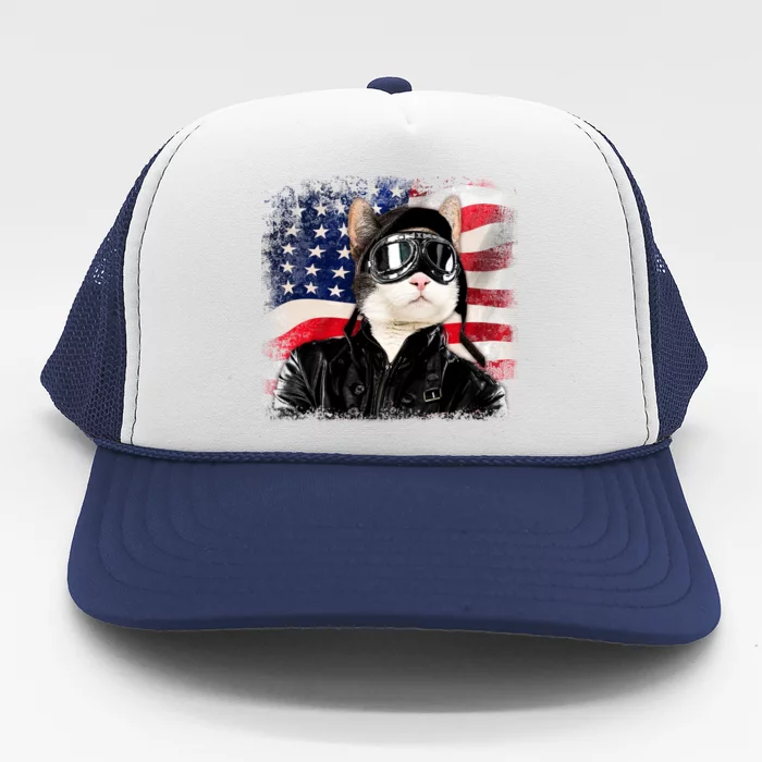 American Cat Air Force Pilot Trucker Hat