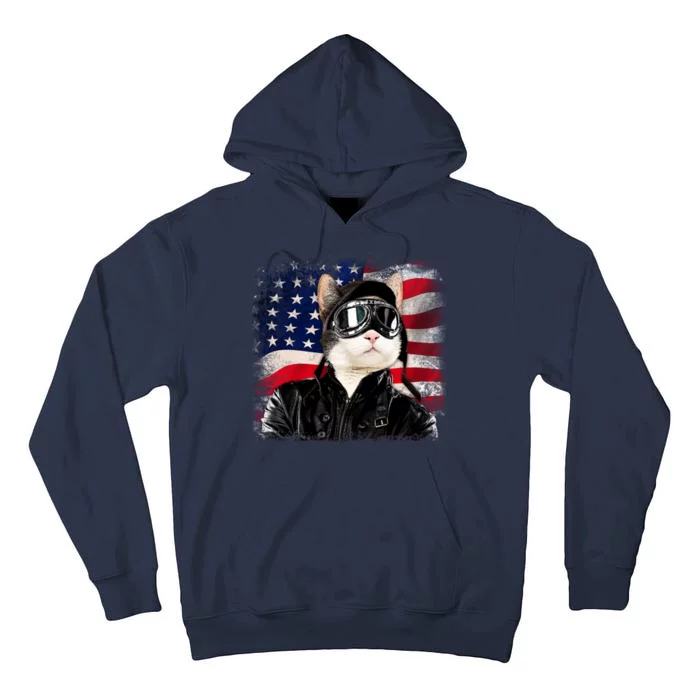 American Cat Air Force Pilot Tall Hoodie