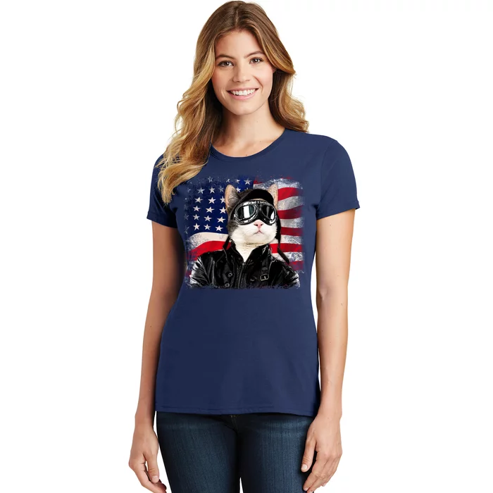 American Cat Air Force Pilot Women's T-Shirt