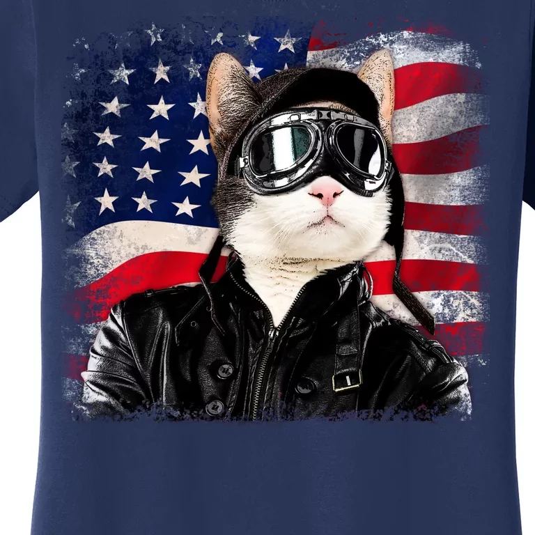 American Cat Air Force Pilot Women's T-Shirt