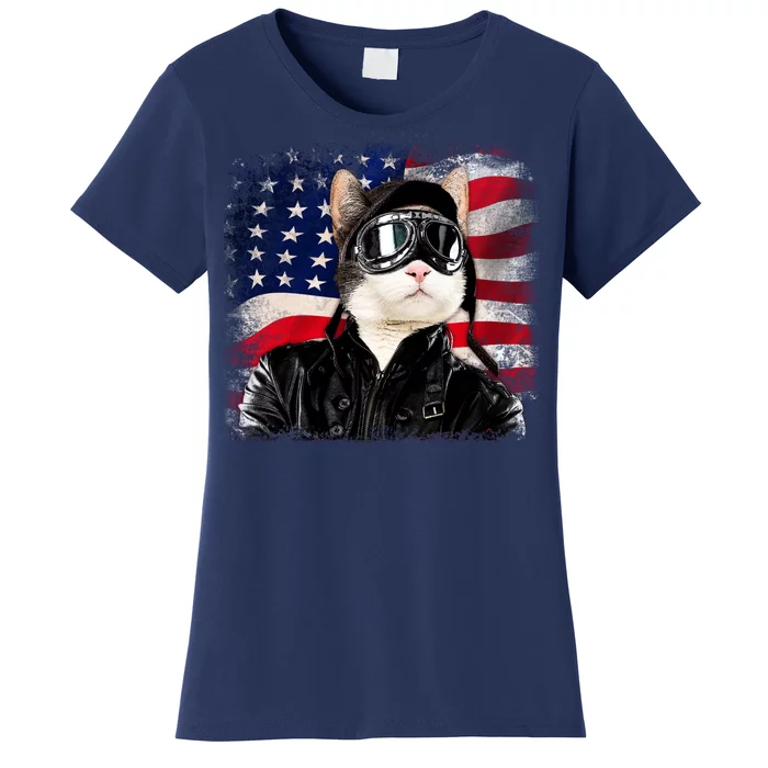 American Cat Air Force Pilot Women's T-Shirt