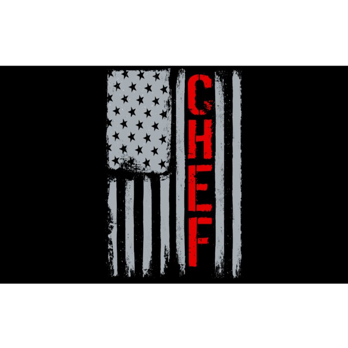 American Chef USA Flag Bumper Sticker