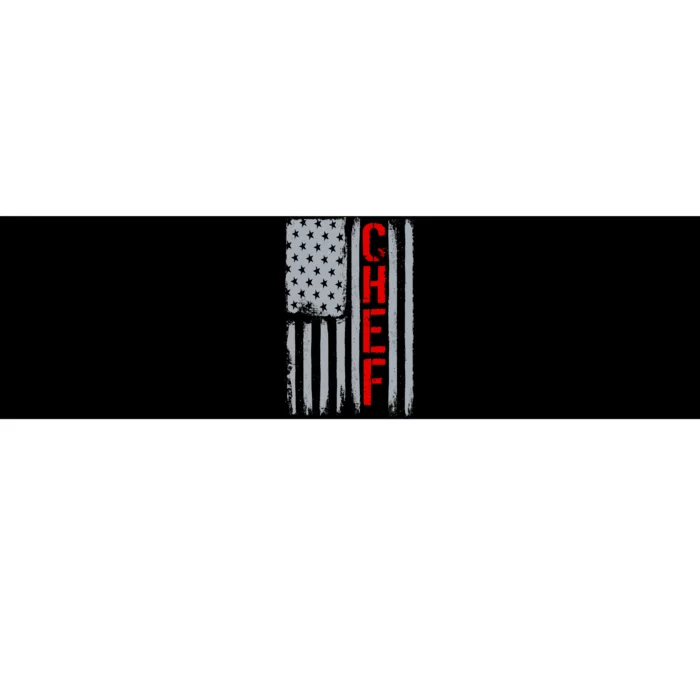 American Chef USA Flag Bumper Sticker