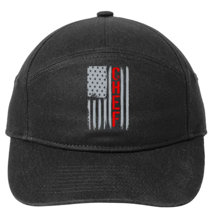 American Chef USA Flag 7-Panel Snapback Hat