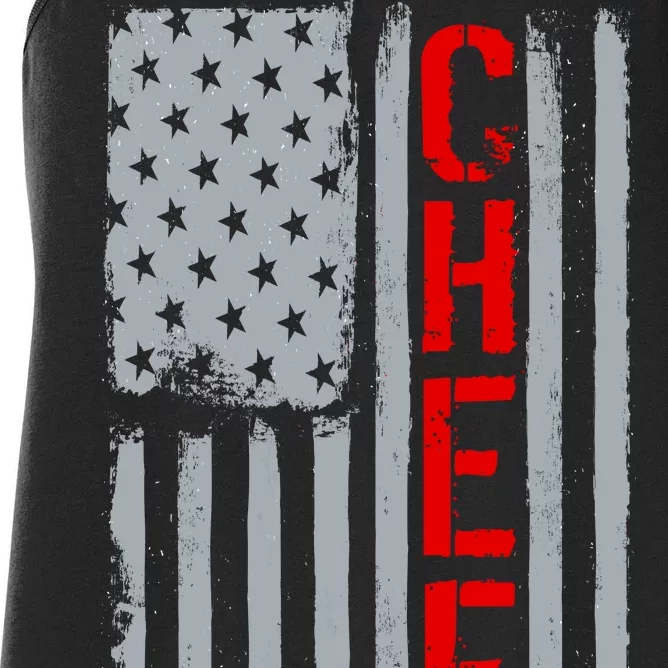 American Chef USA Flag Women's Racerback Tank