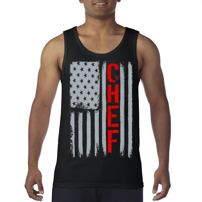 American Chef USA Flag Tank Top