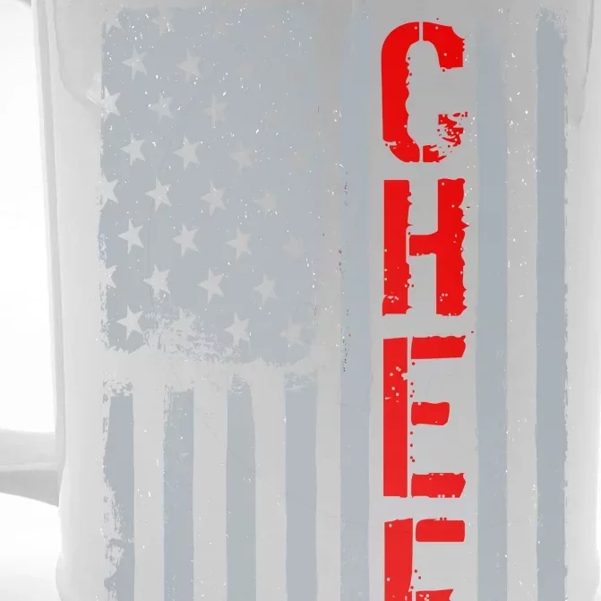 American Chef USA Flag Front & Back Beer Stein