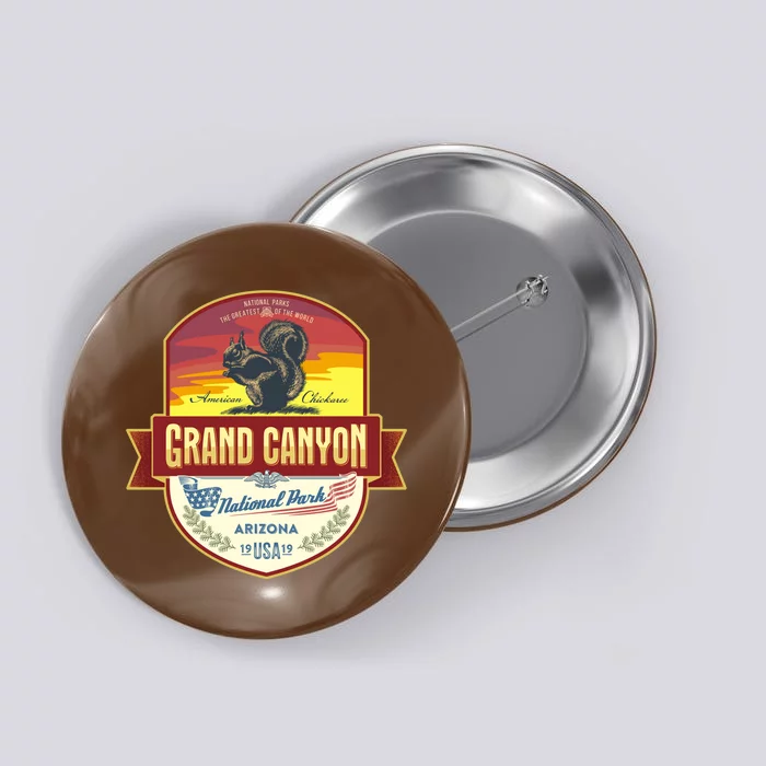 American Chickaree Grand Canyon National Park Button