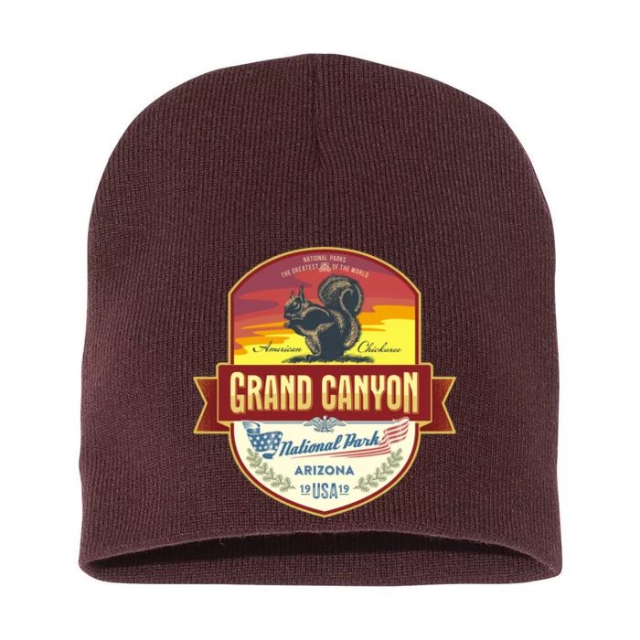 American Chickaree Grand Canyon National Park Short Acrylic Beanie