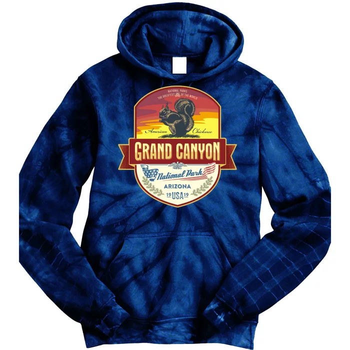 American Chickaree Grand Canyon National Park Tie Dye Hoodie