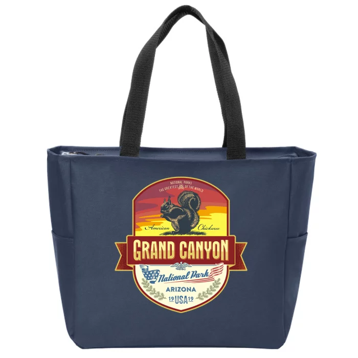 American Chickaree Grand Canyon National Park Zip Tote Bag