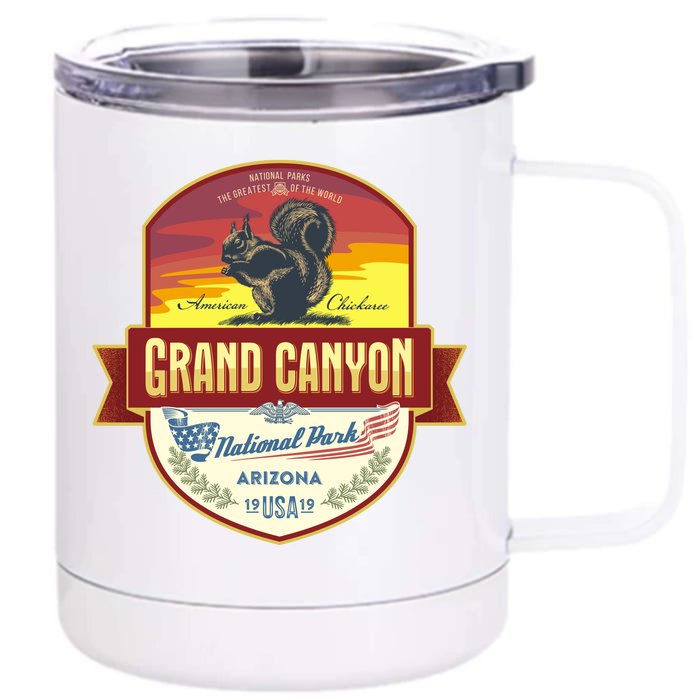 American Chickaree Grand Canyon National Park Front & Back 12oz Stainless Steel Tumbler Cup