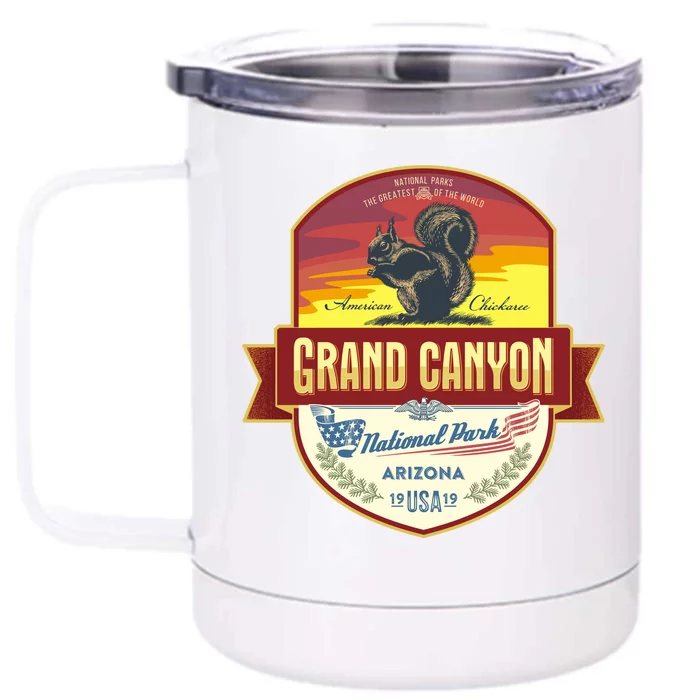 American Chickaree Grand Canyon National Park Front & Back 12oz Stainless Steel Tumbler Cup