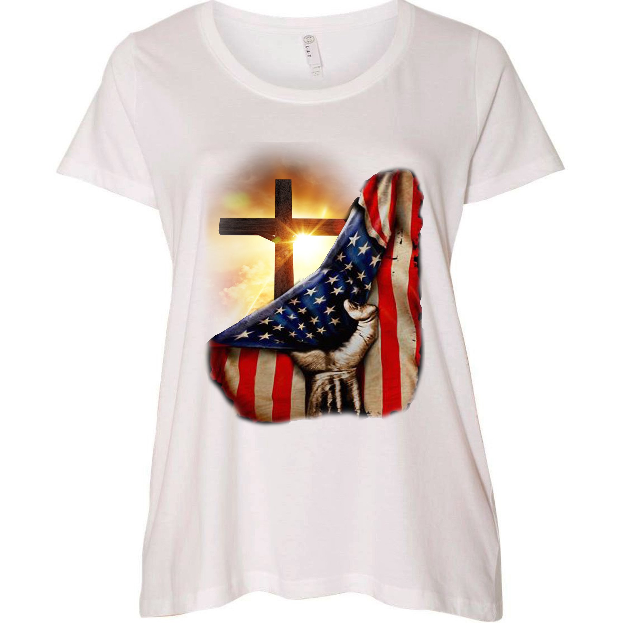 Freedom The Statue of Liberty Lady TANK TOP Tee Patriotic Tattered Vintage USA Flag Women tee shirt American Flag Womens