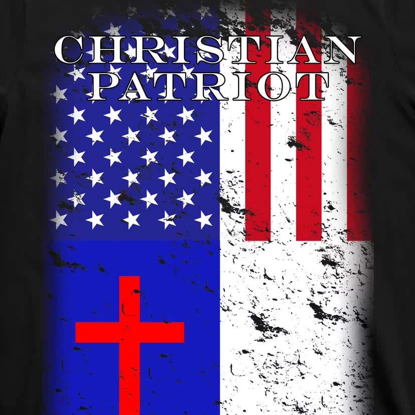 American Christian Patriot Red Cross T-Shirt