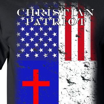 American Christian Patriot Red Cross Tall T-Shirt