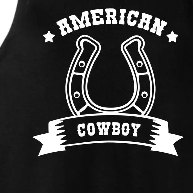 American Cowboy Vintage Ladies Tri-Blend Wicking Tank