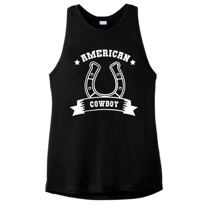 American Cowboy Vintage Ladies Tri-Blend Wicking Tank