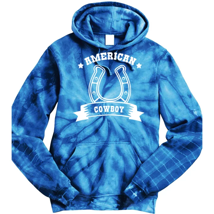 American Cowboy Vintage Tie Dye Hoodie