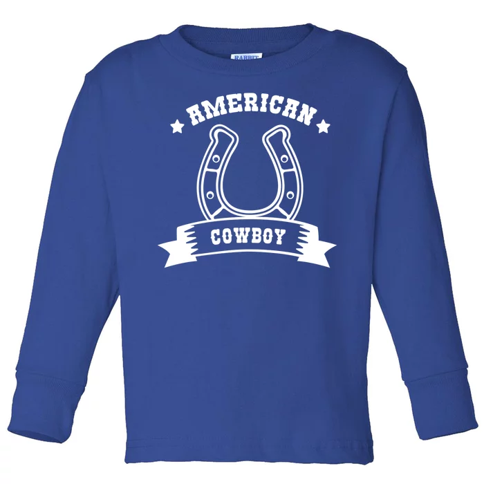 American Cowboy Vintage Toddler Long Sleeve Shirt