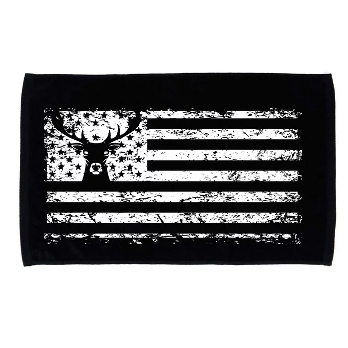 American Deer Hunting Flag Microfiber Hand Towel