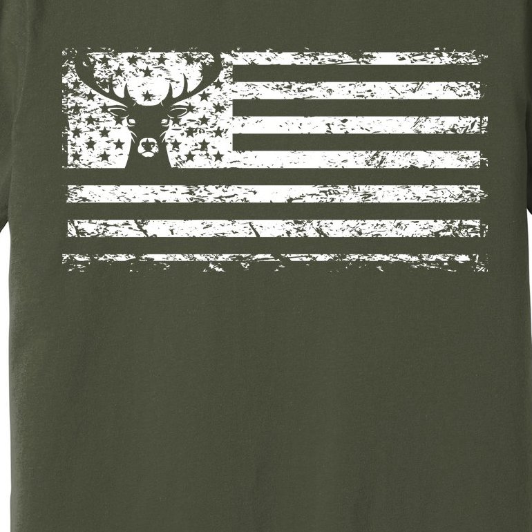 American Deer Hunting Flag Premium T-Shirt