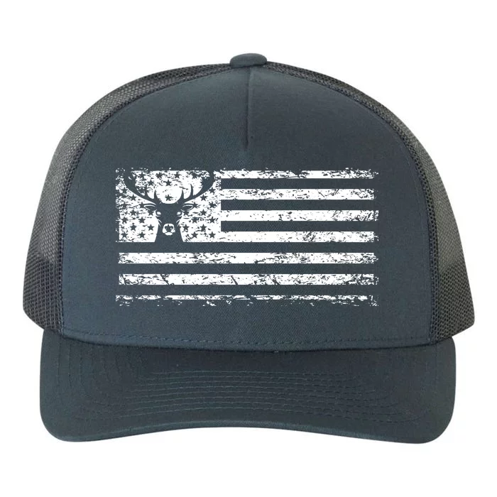 American Deer Hunting Flag Yupoong Adult 5-Panel Trucker Hat