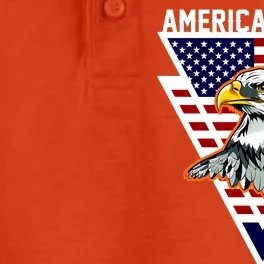 American Eagle USA Pride Dry Zone Grid Performance Polo