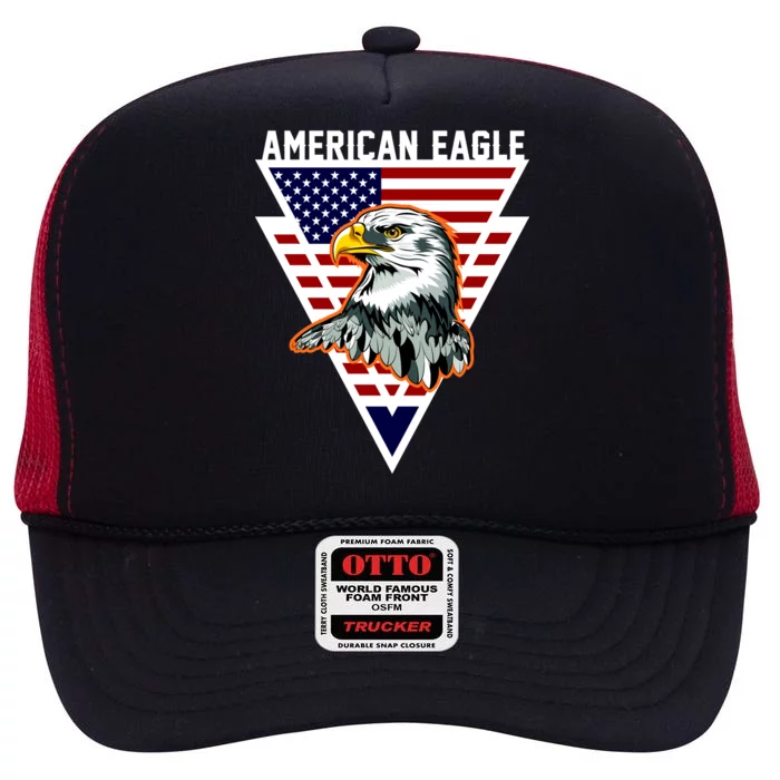 American Eagle USA Pride High Crown Mesh Trucker Hat