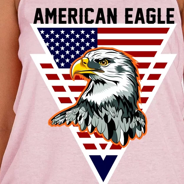 American Eagle USA Pride Women's Knotted Racerback Tank