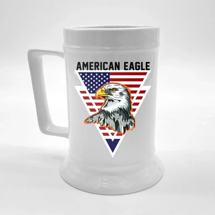 American Eagle USA Pride Front & Back Beer Stein