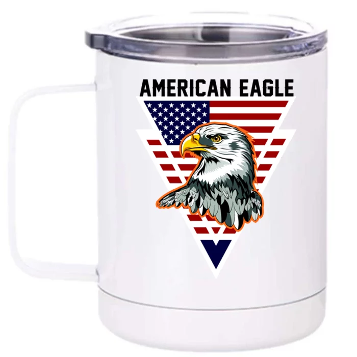 American Eagle USA Pride Front & Back 12oz Stainless Steel Tumbler Cup