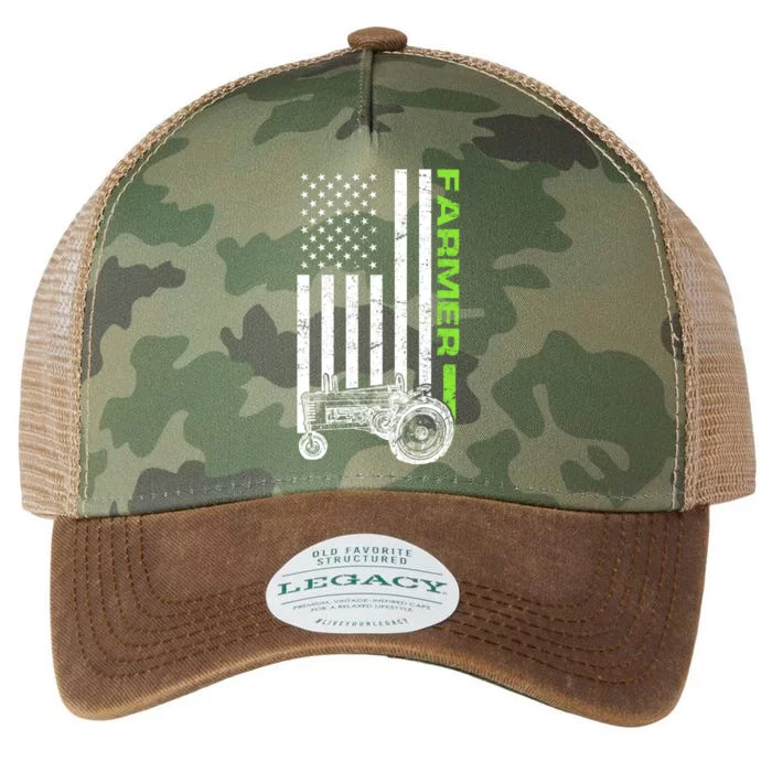 American Farmer USA Tractor Flag Legacy Tie Dye Trucker Hat