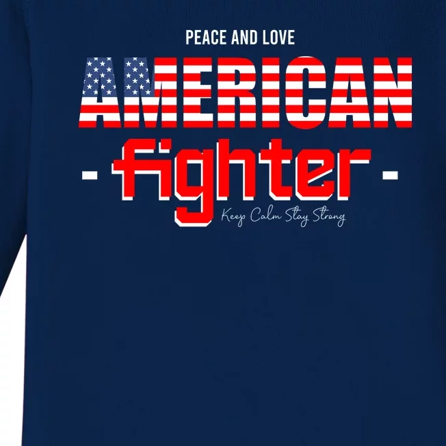 American Fighter Baby Long Sleeve Bodysuit