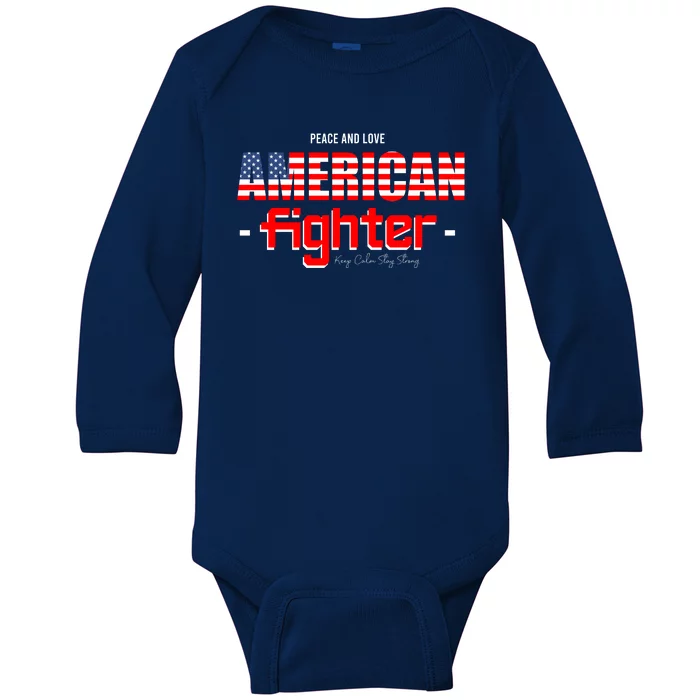 American Fighter Baby Long Sleeve Bodysuit