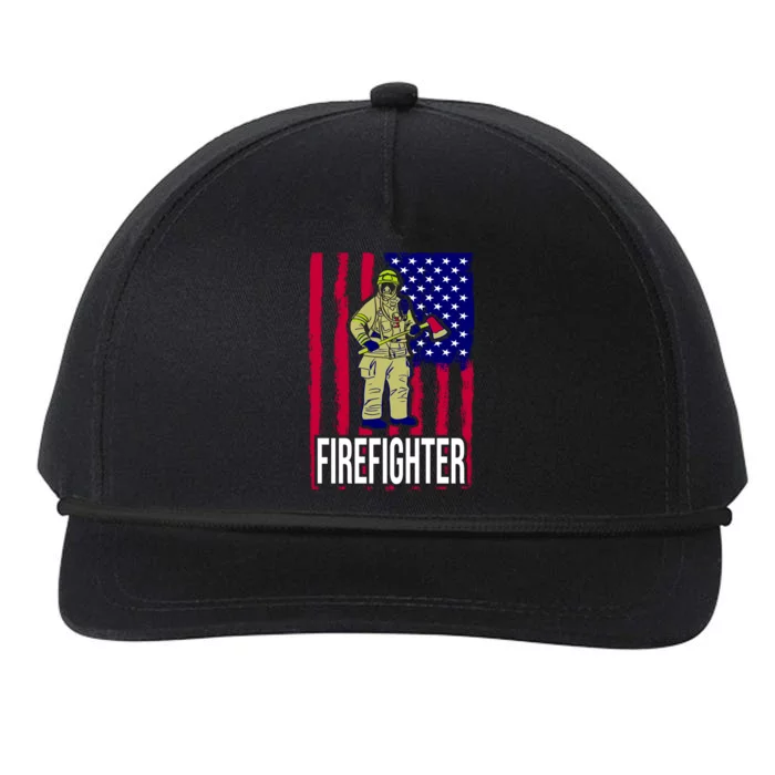 American Firefighter Snapback Five-Panel Rope Hat