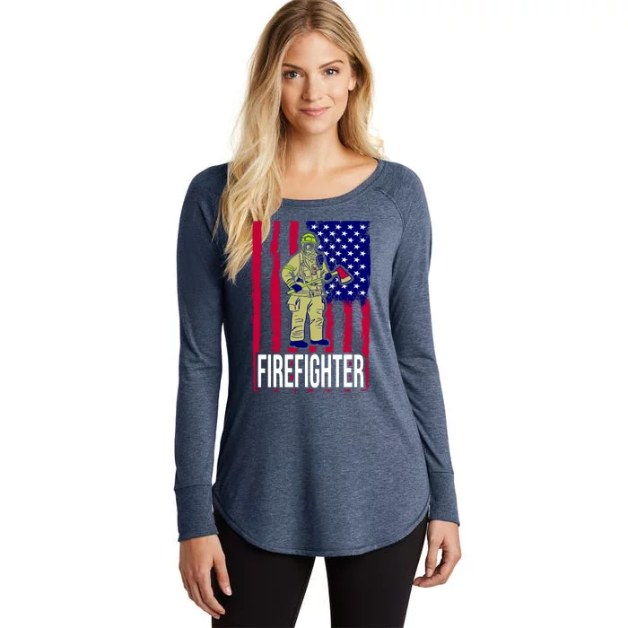 American Firefighter Women's Perfect Tri Tunic Long Sleeve Shirt